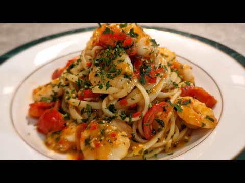 SPICY KING PRAWN LINGUINE #shorts