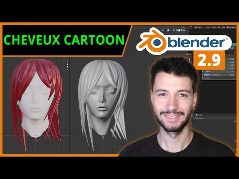 CHEVEUX CARTOON AVEC COURBES SANS PARTICULE | Blender 2.9 [TUTO FR]