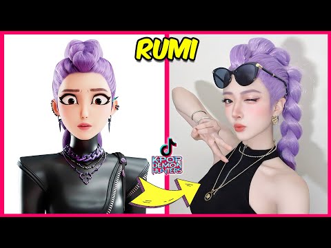 KPOP Demon Hunters in Real-Life TikTok Version ~ Guess Demon Hunters Characters By Dancing💃️🎵