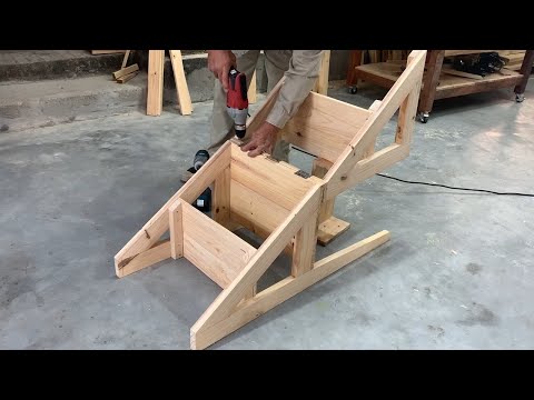 Amazing Techniques Woodworking Skills Ingenious - How To Build A Chair Combined With A Ladder Unique