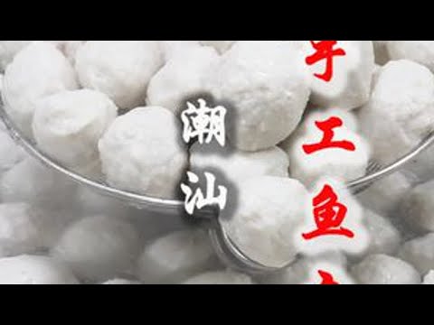 中华名小吃潮汕牛肉丸全套技术，四大名丸之一“鱼丸”正宗做法 肉质紧实，洁白Q弹，鲜嫩多汁#鱼丸 #牛肉丸