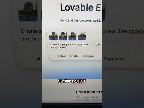 Building a shopify store has never been easier! #ai #shopify #ecom #lovable #chatgpt