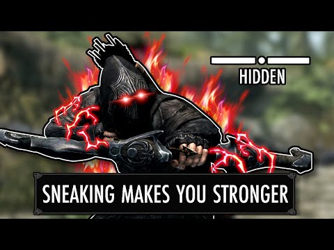 Skyrim But Sneaking Makes Me Stronger