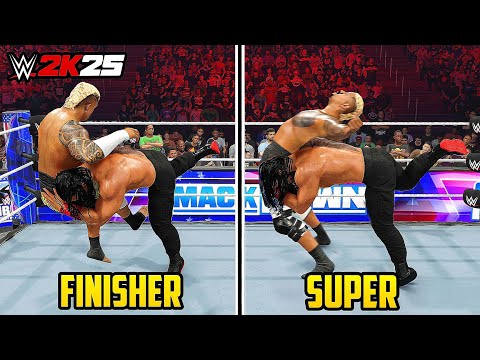 50 Moves You Can Use As Super Finisher In WWE 2K25