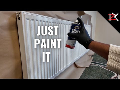 How To Paint A Radiator - Spray Paint Satin White Paint - DONT Replace Just Paint - Save ££