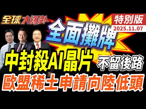 中國不再忍!停用外國AI晶片!黃仁勳警告對美!川普核試!普丁跟上!建稀土產業鏈!|歐向陸提交2000份稀土申請|波蘭封班列日損1億20251107【#全球大爆卦】特別版 @ctitalkshow