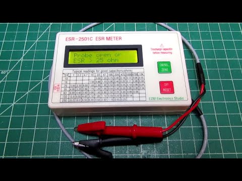 EZM Electronics Studio model ESR-2501C "ESR Meter": Description & Video User's Manual