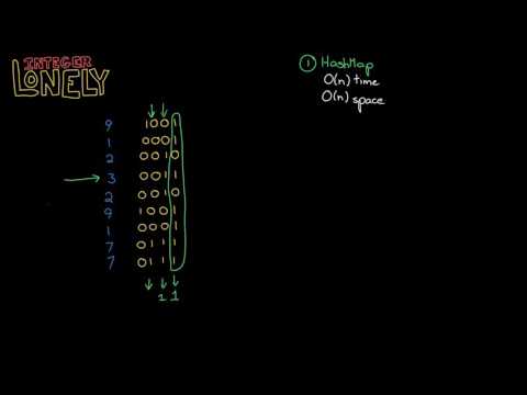 Algorithms: Solve 'Lonley Integer' Using Bit Manipulation