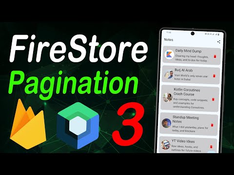 FireNotes Chapter 3: Firebase FireStore Pagination Jetpack Compose + MVVM
