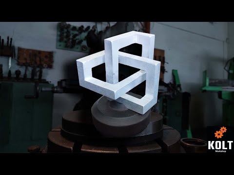 The metal knot was made from a solid piece of metal. Master Old School Manual Milling Machining