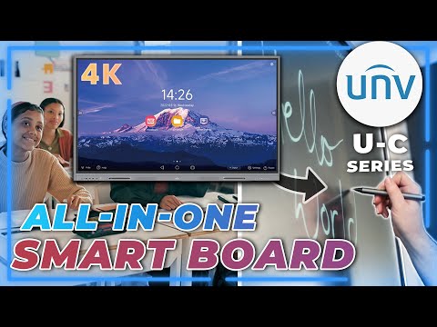 Multi-Touch Smart Interactive 4K Display w/ White Board, Teaching Tools From Uniview (U-C Series)