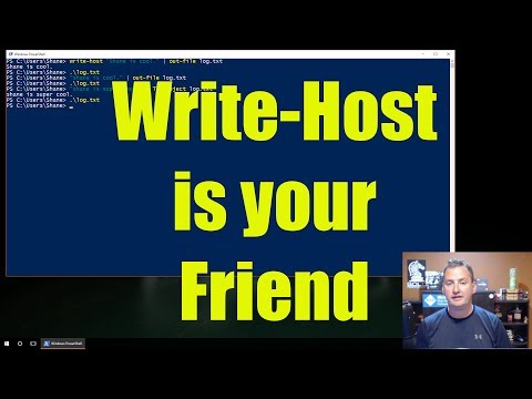 How to use Write-Host for PowerShell