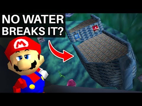 What if Jolly Roger Bay Had No Water in Super Mario 64?