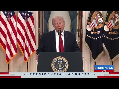 President Trump's full address to nation on Iran War