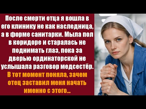 После смерти отца я вошла в его клинику не как наследница, а в форме санитарки. Мыла пол в коридоре