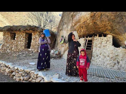 NOMAD LIFE: A Day with Iran's Mountain People | Traditional Breakfast & River Water 🏔️