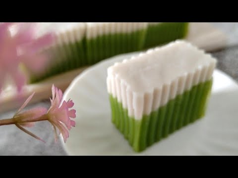 ［青白双色糕/班兰打南糕］Kuih Talam Pandan  咸甜双重口味 椰奶班兰香气 一次get
