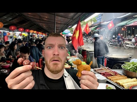 Eating Mystery Meat Off Vietnam Street Venders!