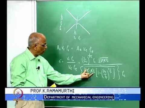 Mod-01 Lec-11 Area Ratio of Nozzles:Under-expansion and Over-expansion