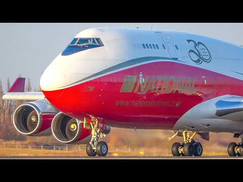 TOP 50 AEROPLANE Highlights of 2025 - Red Boeing 747, Crosswind Landings & More (4K)