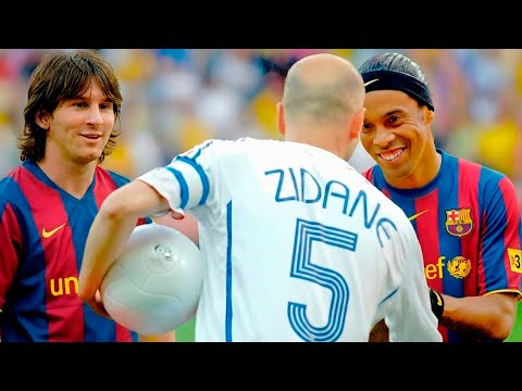Zidane will never forget Lionel Messi & Ronaldinho's performance in this match
