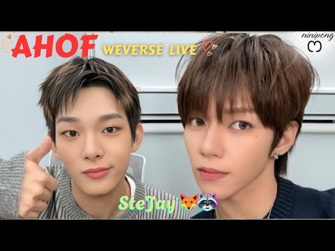 [ALL SUB] AHOF STEVEN and JL WEVERSE LIVE  🦊🦝💞 (10.27.25) All Aboard⚓ #weverselive #weverse #ahof