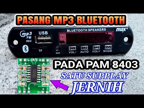 HOW TO INSTALL A BLUETOOTH MP3 IN A MINI PAM 8403 AMP (CLEAR) 12V DC