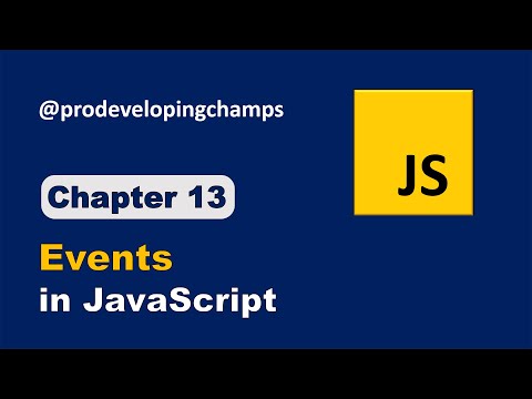 Events in JavaScript | JavaScript Full Course | #13