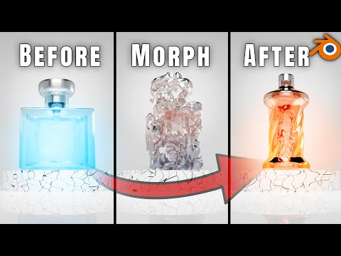 Morph Between Any Objects using Geometry Nodes - Easy Blender Tutorial