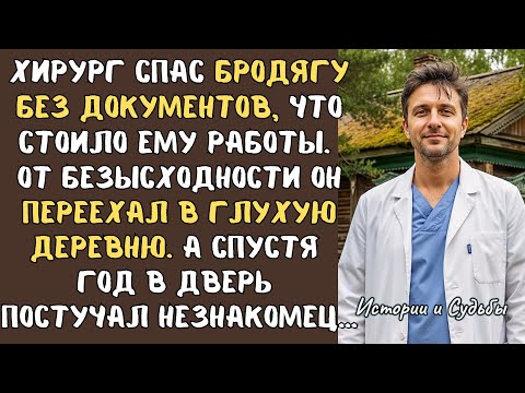 ХИРУРГ СПАС бродягу БЕЗ ДОКУМЕНТОВ, что стоило ему работы. От безысходности от переехал в ДЕРЕВНЮ...