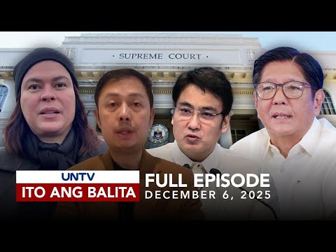 UNTV: Ito Ang Balita Weekend Edition |  December 6, 2025