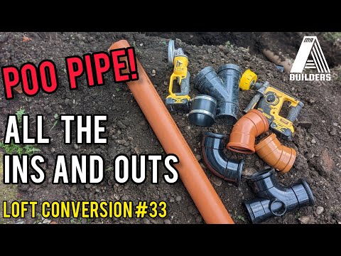 Soil pipe installation. lots of detail. loft conversion#33 #loft #extension