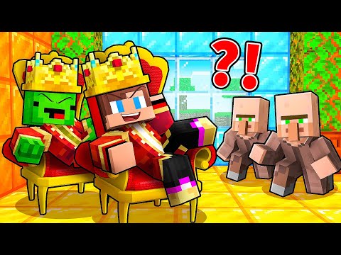 JJ and Mikey Became The KINGS OF VILLAGERS in Minecraft - Maizen