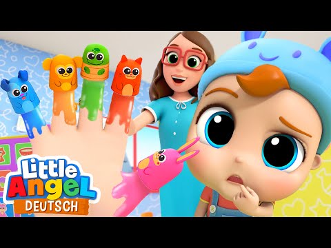 Die Finger-Familie | Tiere und Zahlen | Little Angel Deutsch - Kinderlieder