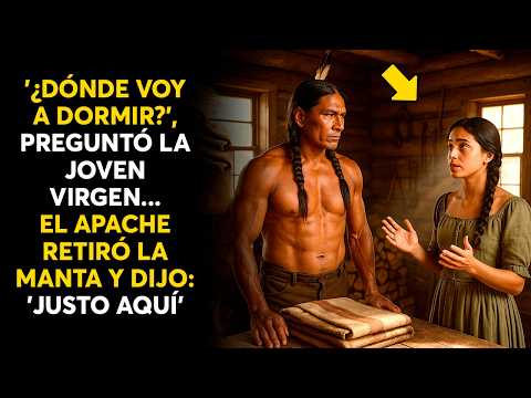 '¿DÓNDE VOY A DORMIR?', PREGUNTÓ LA JOVEN VIRGEN... EL APACHE RETIRÓ LA MANTA Y DIJO: 'JUSTO AQUÍ'