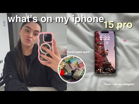 what's on my iPhone 15 pro 🎧 most used apps, how to make aesthetic widgets & favorite cases