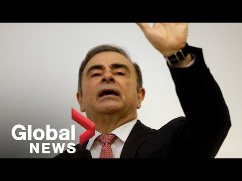 Fugitive ex-Nissan boss Carlos Ghosn speaks after fleeing Japan | FULL