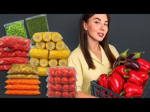 Seasonal FREEZING OF VEGETABLES for the Winter! Preparations that I make every year