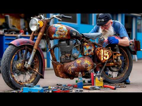 Restores 55-Years-Old Classic Motorcycle Back to New | Start to Finish