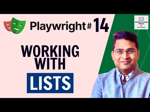 Playwright Tutorial #14 - Working with List Items in Playwright