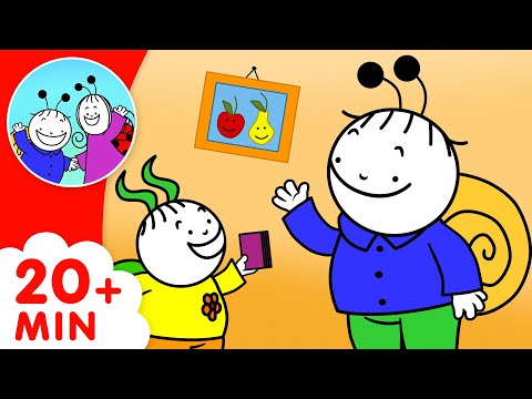 Bobiţă şi Buburuză - Găndacul Lunii, O Coardă de Harpă și alte povești ▶ 5 episoade | 23 minute