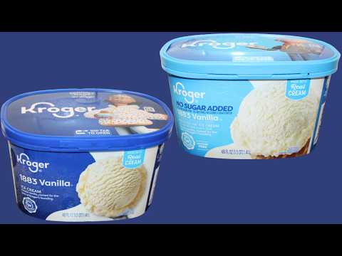 Kroger 1883 Vanilla Ice Cream & No Sugar Added 1883 Vanilla Reduced Fat Ice Cream Review