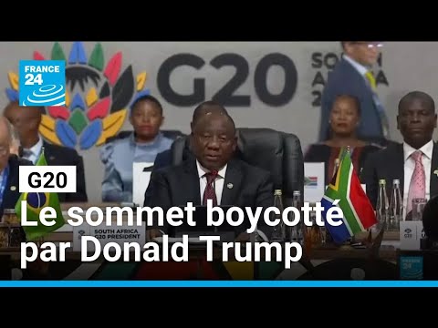 Sommet du G20 : une déclaration adoptée malgré le boycott américain • FRANCE 24