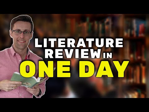 How To Write A Literature Review In A Research Paper In ONE Day
