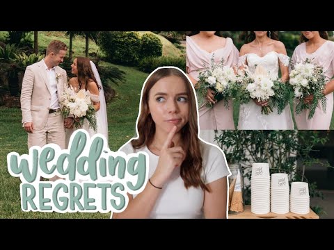 My 5 Wedding REGRETS + My 5 Best Investments! | What went wrong...