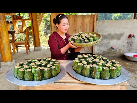 "Harvesting Pumpkins: Making Stuffed Pumpkins to Sell at the Market | Trieu Mai Huong".