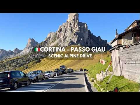 🇮🇹Cortina d'Ampezzo→Passo Giau, Dolomites | Scenic Alpine Drive | Sep 18th | Veneto, Italy | 4K HDR