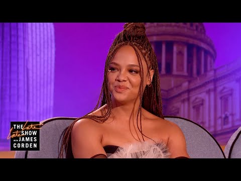 Tessa Thompson Has Made Peace w/ the Kangaroos - #LateLateLondon