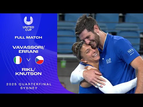 Vavassori/Errani v Rikl/Knutson Full Match | United Cup 2025 Quarterfinal