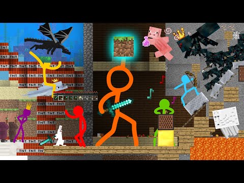 Animation vs. Minecraft Season 1 - All Episodes (1-14) | AvG Reacts!
